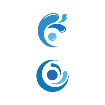 water splash icon vector illustration