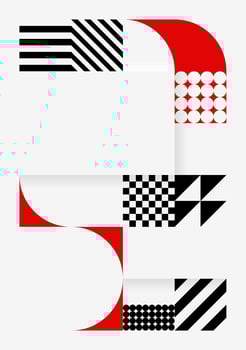 Simple Background In Bauhaus Style 1 vector
