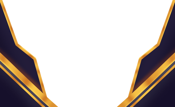 Luxury gold border design png