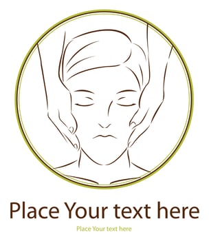 Massage body illustration vector