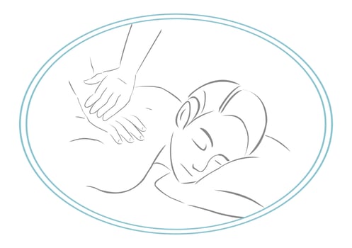 Massage body illustration vector