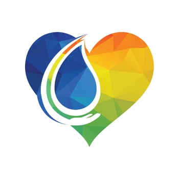 Safe water logo template design. Water Care logo vector design.