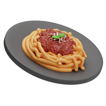 3d Rendering Food spaghetti Illustration png