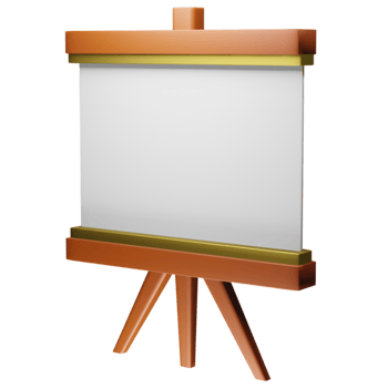 3d icon whiteboard, perfect to use as an additional element in your poster, banner and template designs png