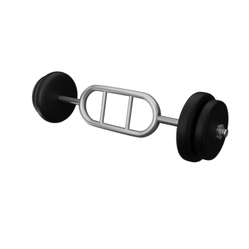 triceps bar 3d icon, perfect to use as an additional element in your poster, banner and template designs png