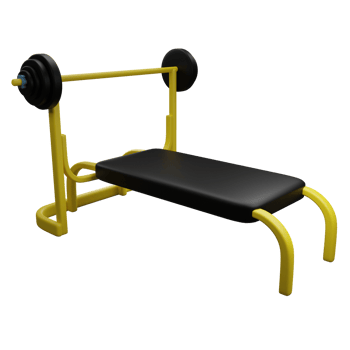 Bench Press 3d icon, perfect for use as an additional element in your poster, banner and template designs png