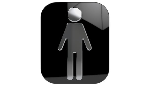 Toilet icon, symbol, toilet sign on Transparent Background PNG