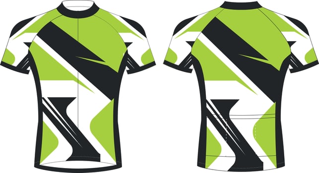 Cycling Jerseys, Short sleeve sports mockup template, Cycling uniform zipper jacket mokup, Full vector eps files