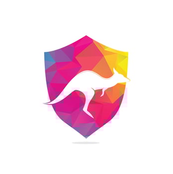 Kangaroo logo Design Vector Template. Kangaroo Fast Logo Concepts