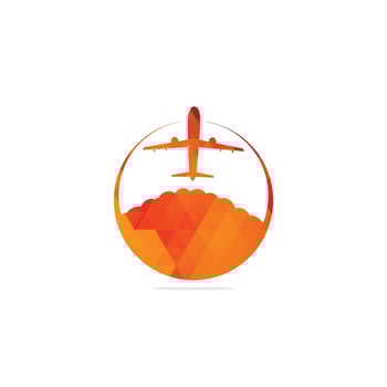 Travel agency vector logo template. Holiday logo template. Airplane travel tourism. around the world icon vector. creative design world travel logo.