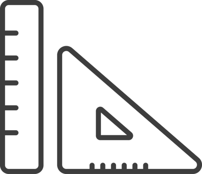 Graphic tools thin line icon, Education icon set. png