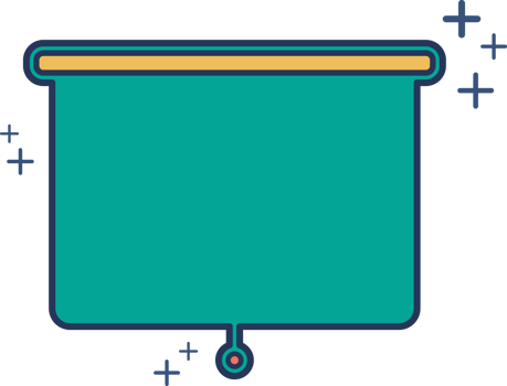 Projector icon illustration glyph style design with color and plus sign. png