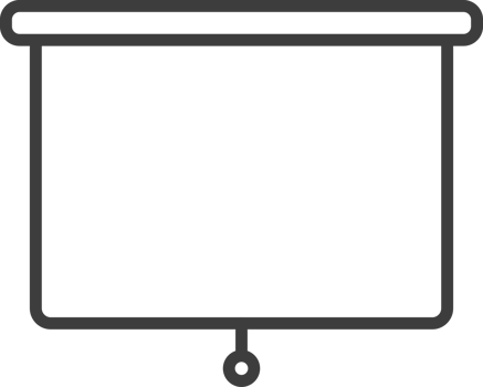 Projector thin line icon, Education icon set. png