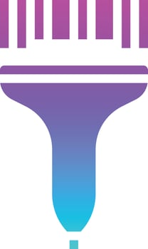 barcode scanner devices sale multimedia - gradient solid icon vector