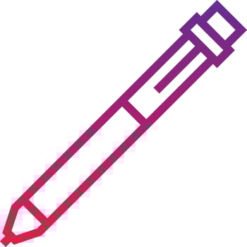 pen stationery write - gradient icon vector
