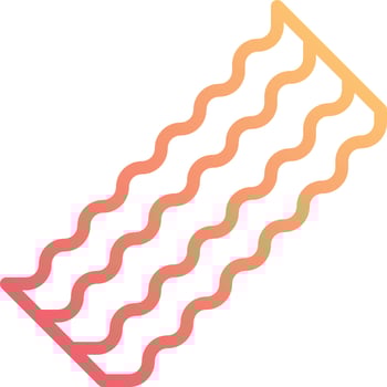 bacon food fastfood - gradient icon vector