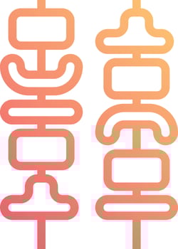 barbecue food meat - gradient icon vector