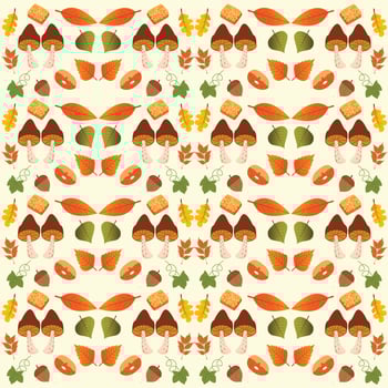 Fall Seamless Pattern vector