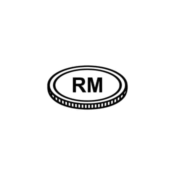 Malaysia Currency Icon Symbol. Malaysia Ringgit, MYR Sign. Vector Illustration