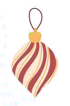 christmas bauble ball vector