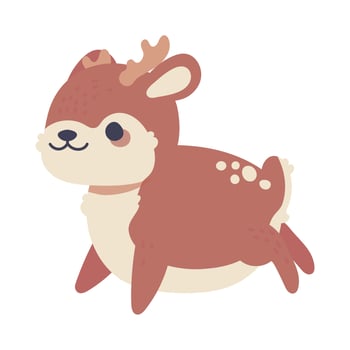 deer kawaii animal vector