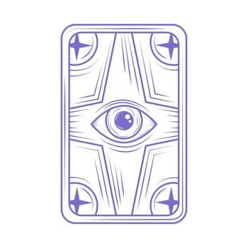 tarot card esoteric vector