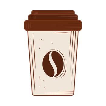 take away coffee cup vector