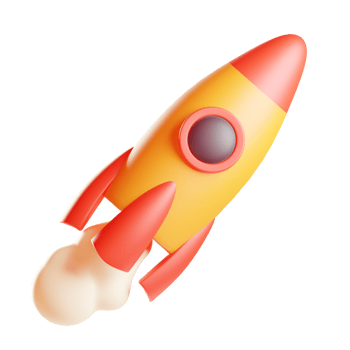 rocket 3d illustration png