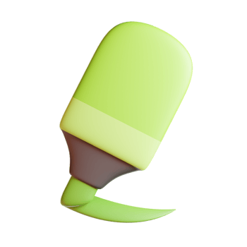 Highlighter 3d illustration png