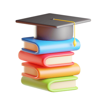 Graduated 3d illustration png
