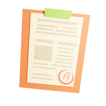 test scores 3d illustration png