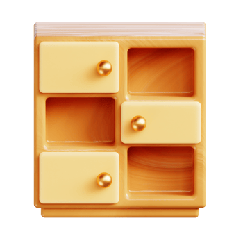 box drawer 3d illustration png