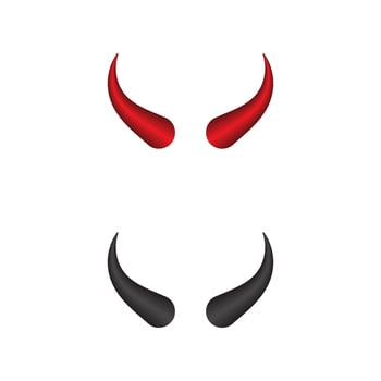 Devil horn Vector icon design