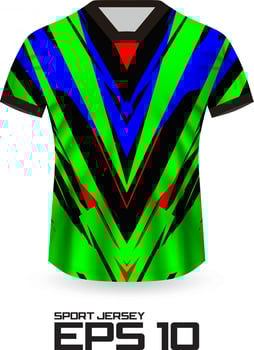 Racing Jersey Shirt Design Concept for Sports Team Uniform vector