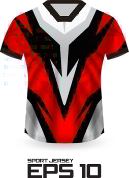 Racing Jersey Shirt Design Concept for Sports Team Uniform vector