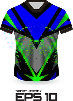 Racing Jersey Shirt Design Concept for Sports Team Uniform vector