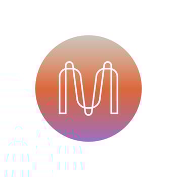 Mina Protocol Token MINA icon isolated on white background. vector