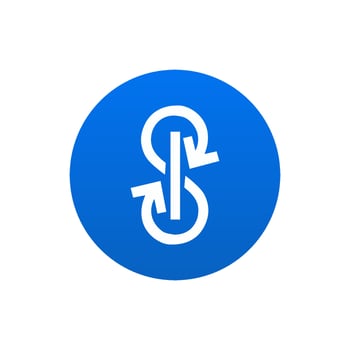 yearn.finance YFI icon isolated on white background. vector