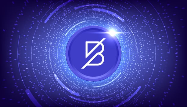 Band Protocol BAND coin cryptocurrency concept banner background. vector