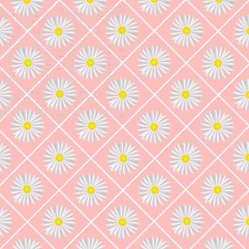 daisy flower pattern. sweet pastel Seamless abstract pattern on white background, Sweet pastel seamless decorating, wallpaper, fabric, backdrop, beautiful gift wrapping paper. vector illustration