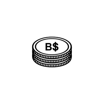 Brunei Darussalam Currency Icon Symbol. Brunei Dollar, BND Sign. Vector Illustration
