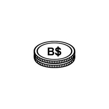 Brunei Darussalam Currency Icon Symbol. Brunei Dollar, BND Sign. Vector Illustration