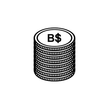 Brunei Darussalam Currency Icon Symbol. Brunei Dollar, BND Sign. Vector Illustration