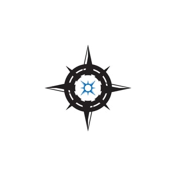 Compass icon and symbol vector template