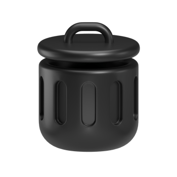 trash can 3d icon png