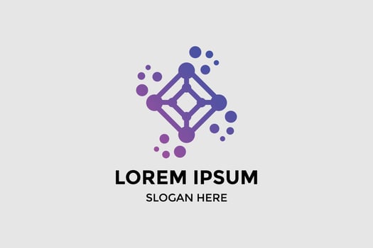 modern style technology design logo vector