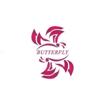 Beauty butterfly icon design vector