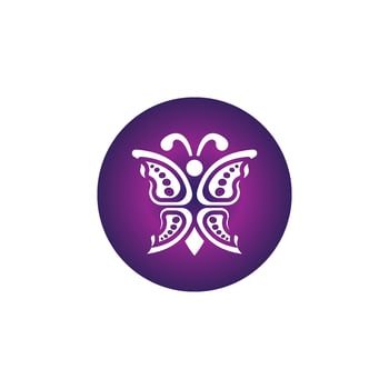 Beauty butterfly icon design vector