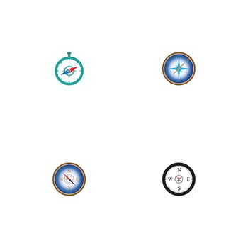 compass logo template vector icon illustration