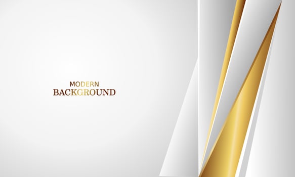 white luxury premium background and gold line. vector